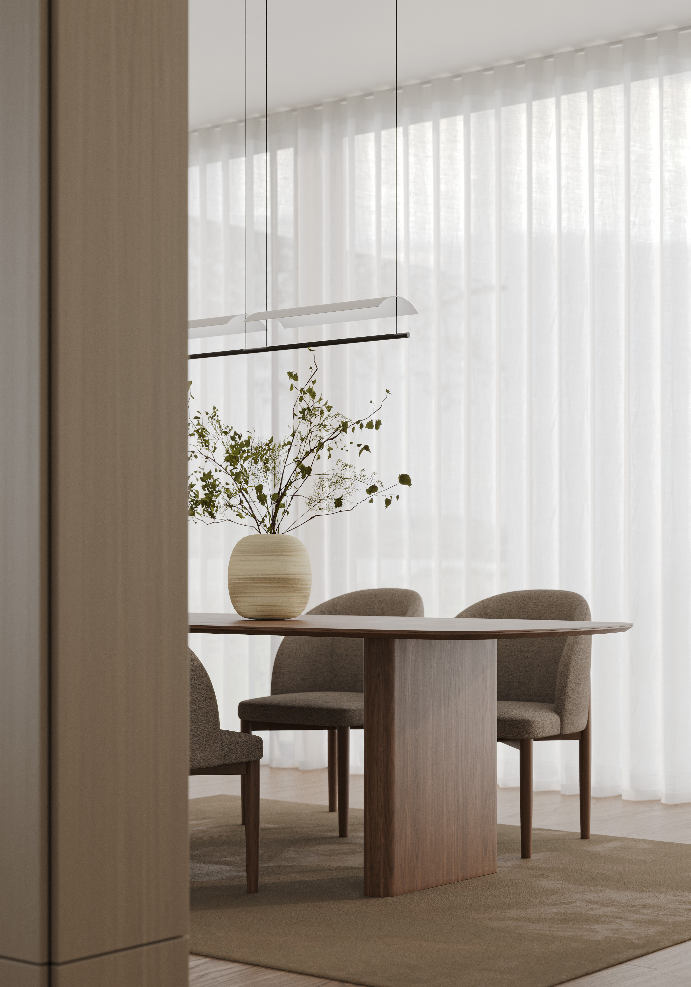 Стол обеденный DESTINA, дерево, 230 cм