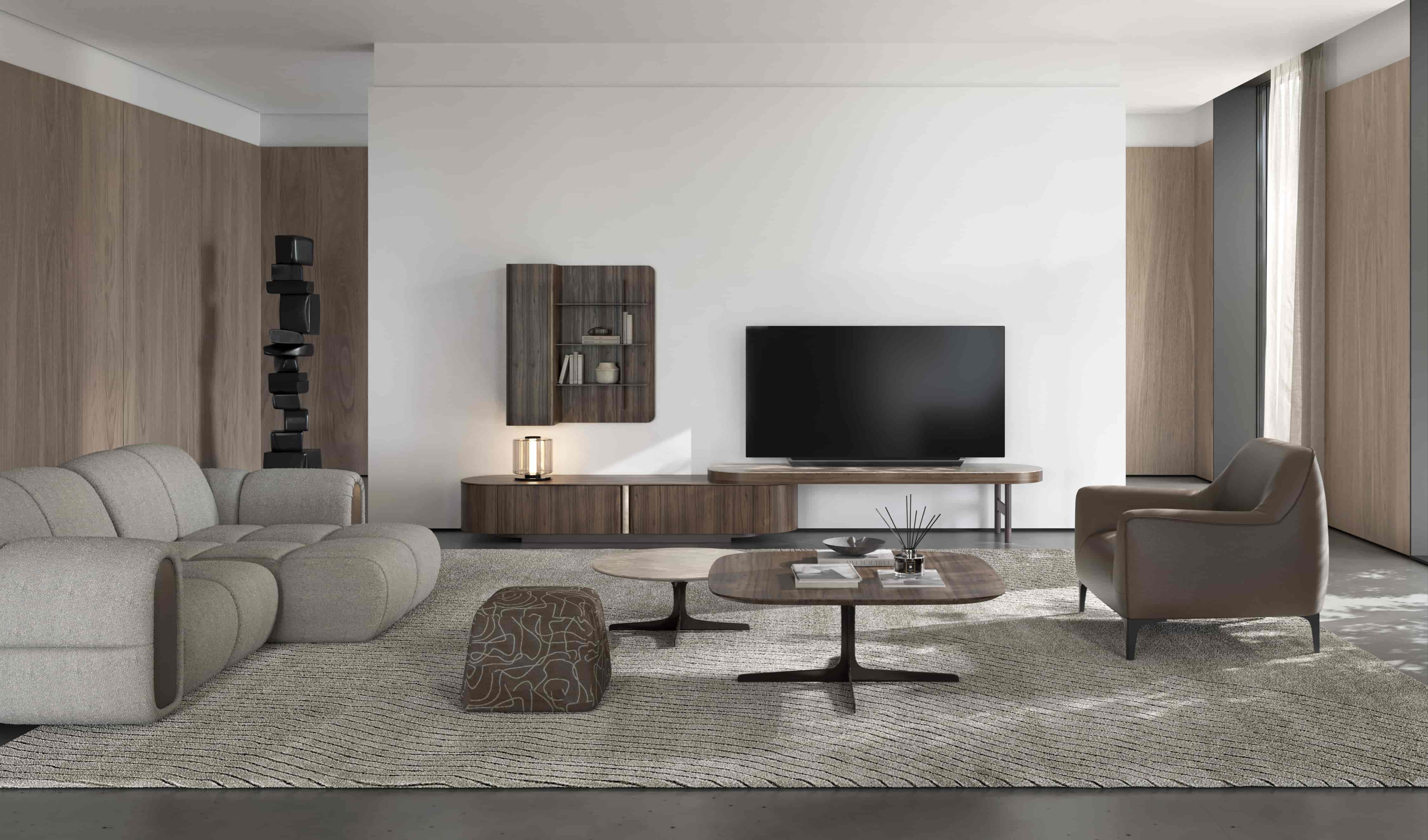 Настенный шкаф-витрина NESSA