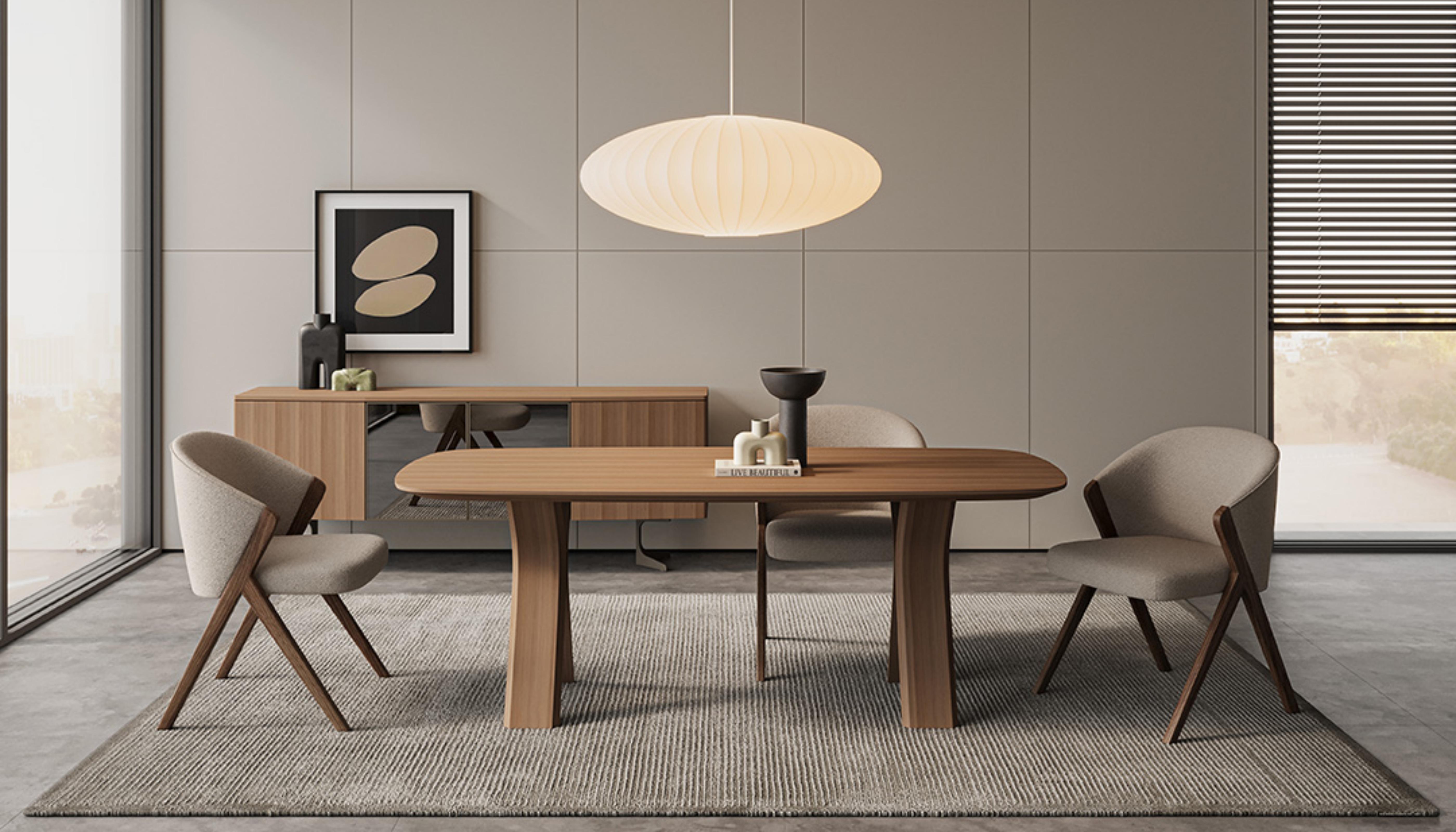 Стол обеденный MONZA. 208см, орех