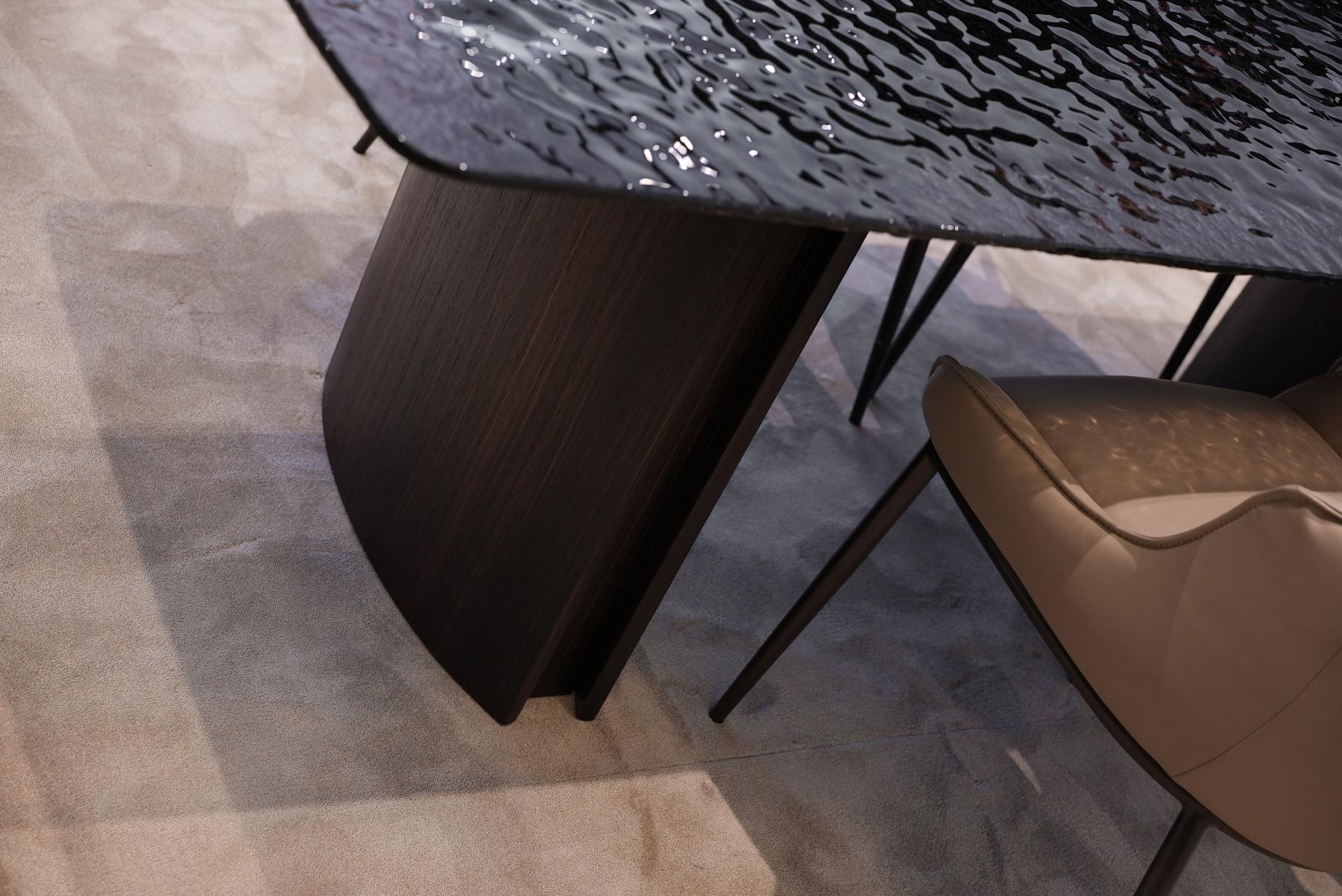 Стол обеденный OPERA, 208см, столешница стекло