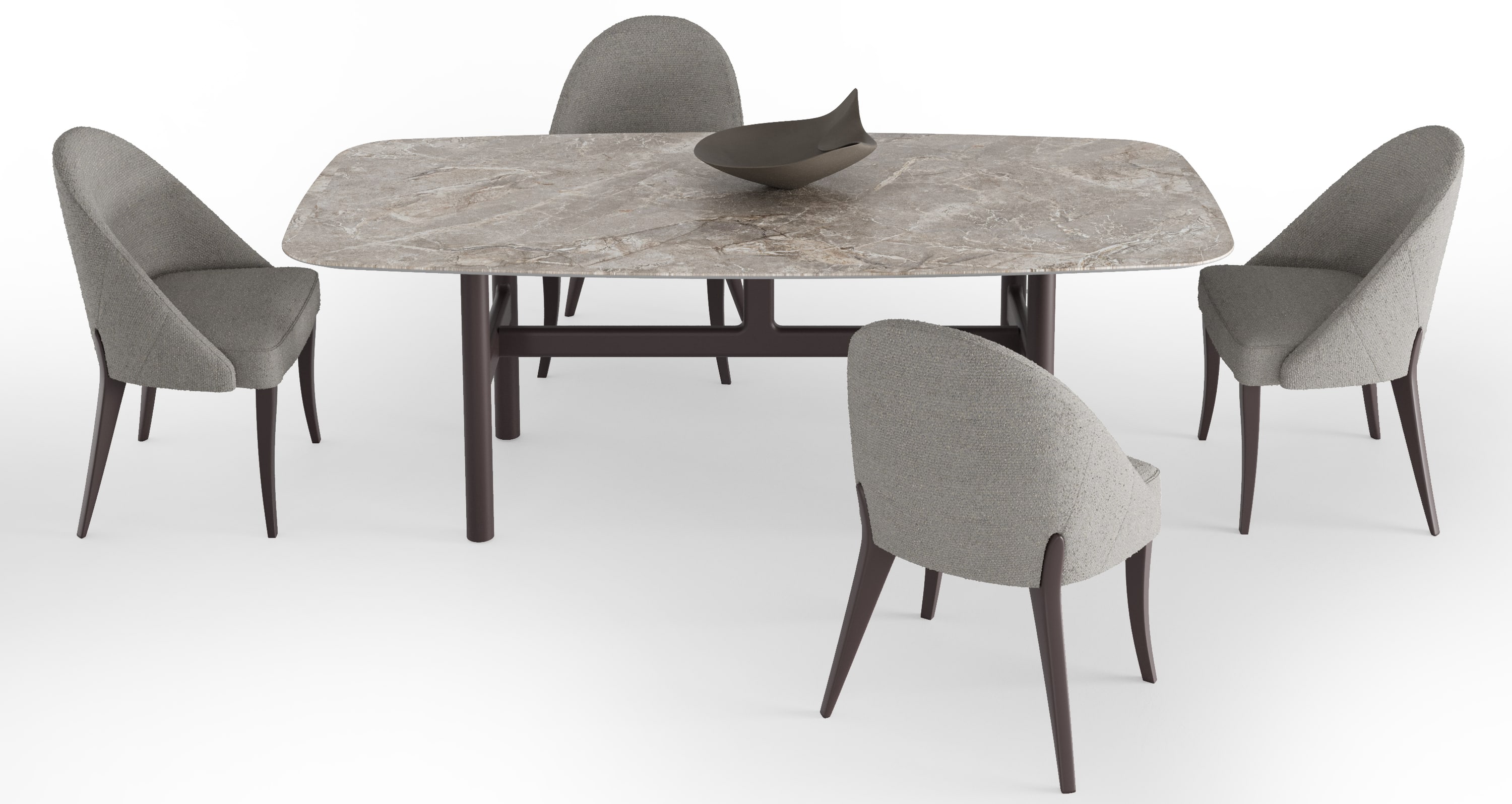 Стол обеденный NESSA 209 см, с керамической столешницей