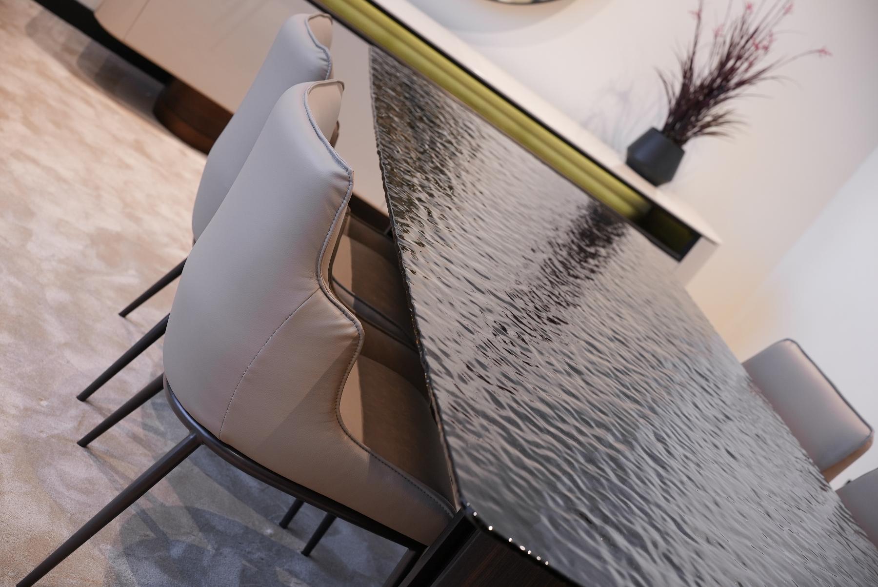 Стол обеденный OPERA, 208см, столешница стекло