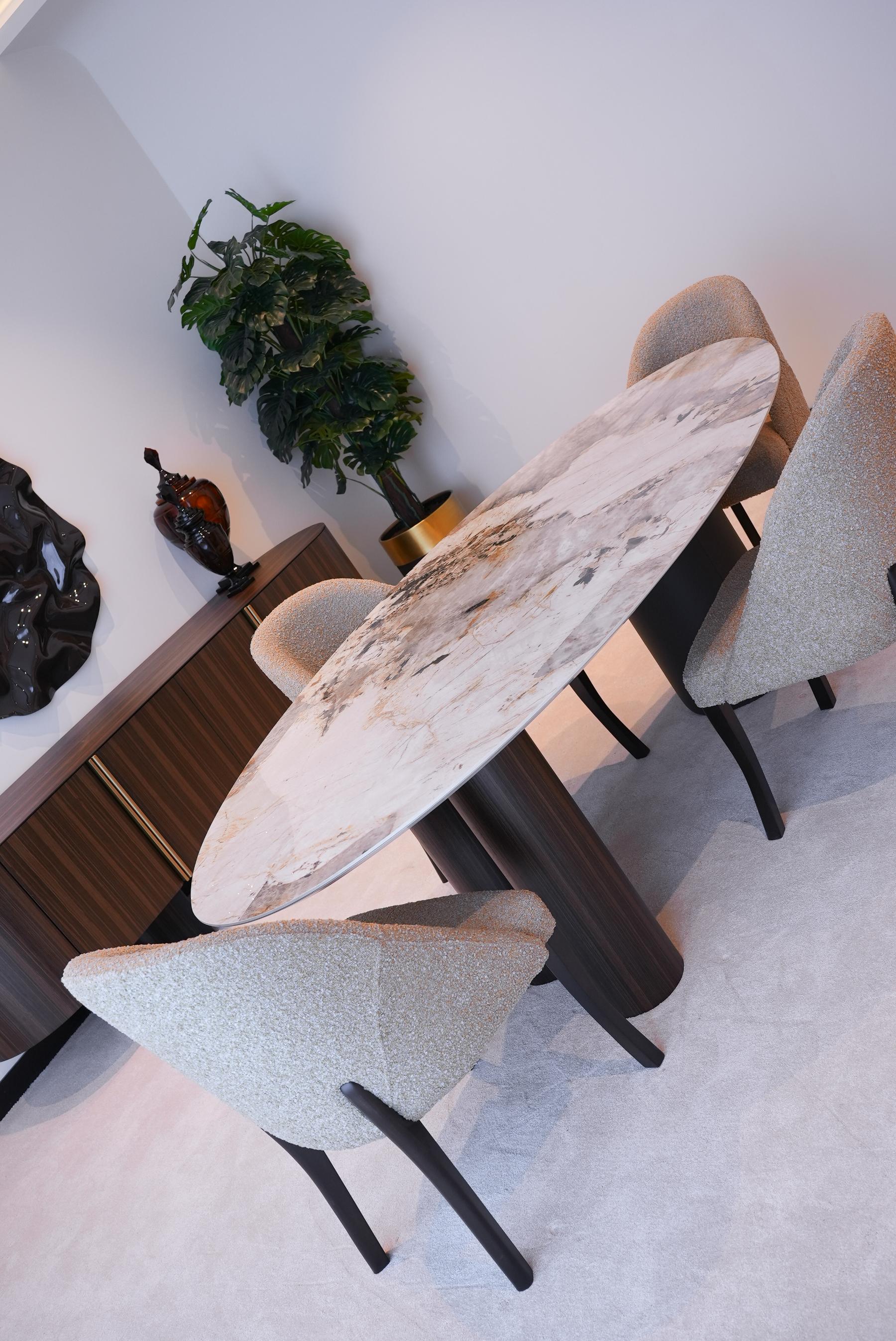 Стол овальный VALENCIA 240см, с керамической столешницей