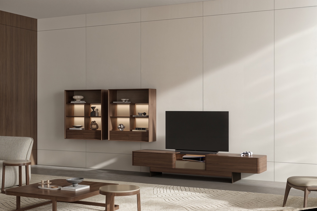 Витрина настенная LEGATO с полками 