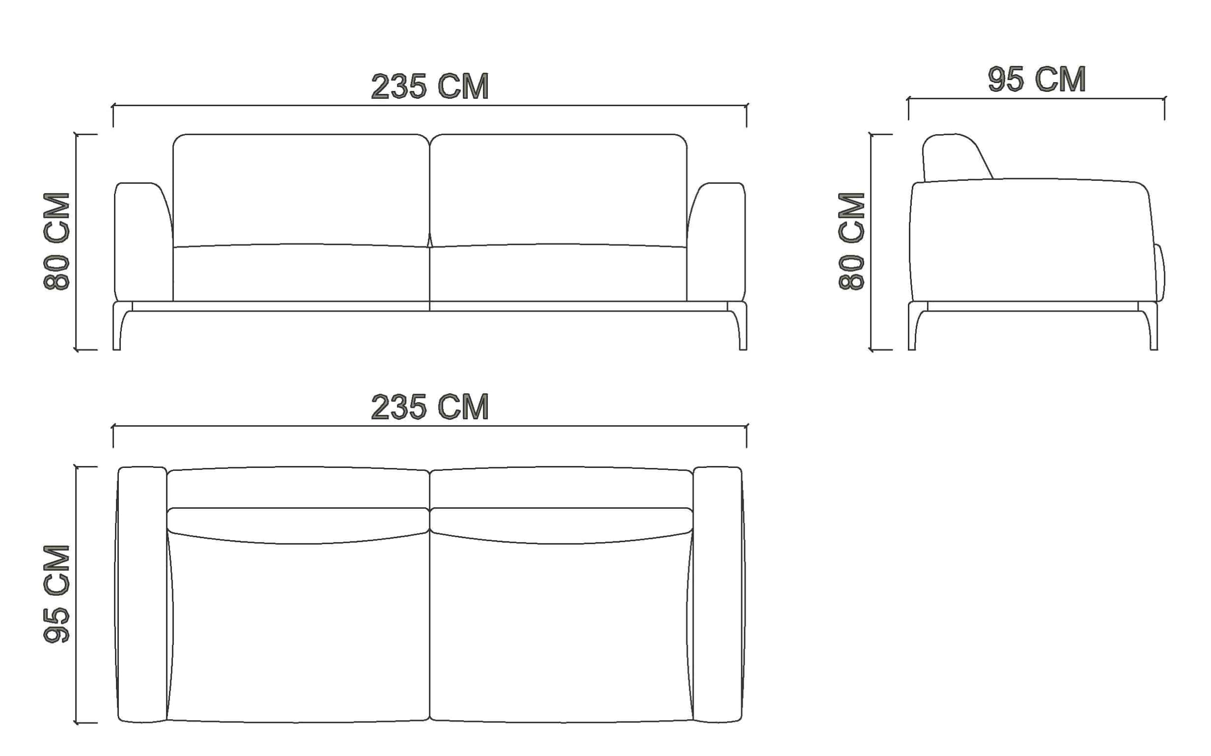 Диван 2-х местный NITA 