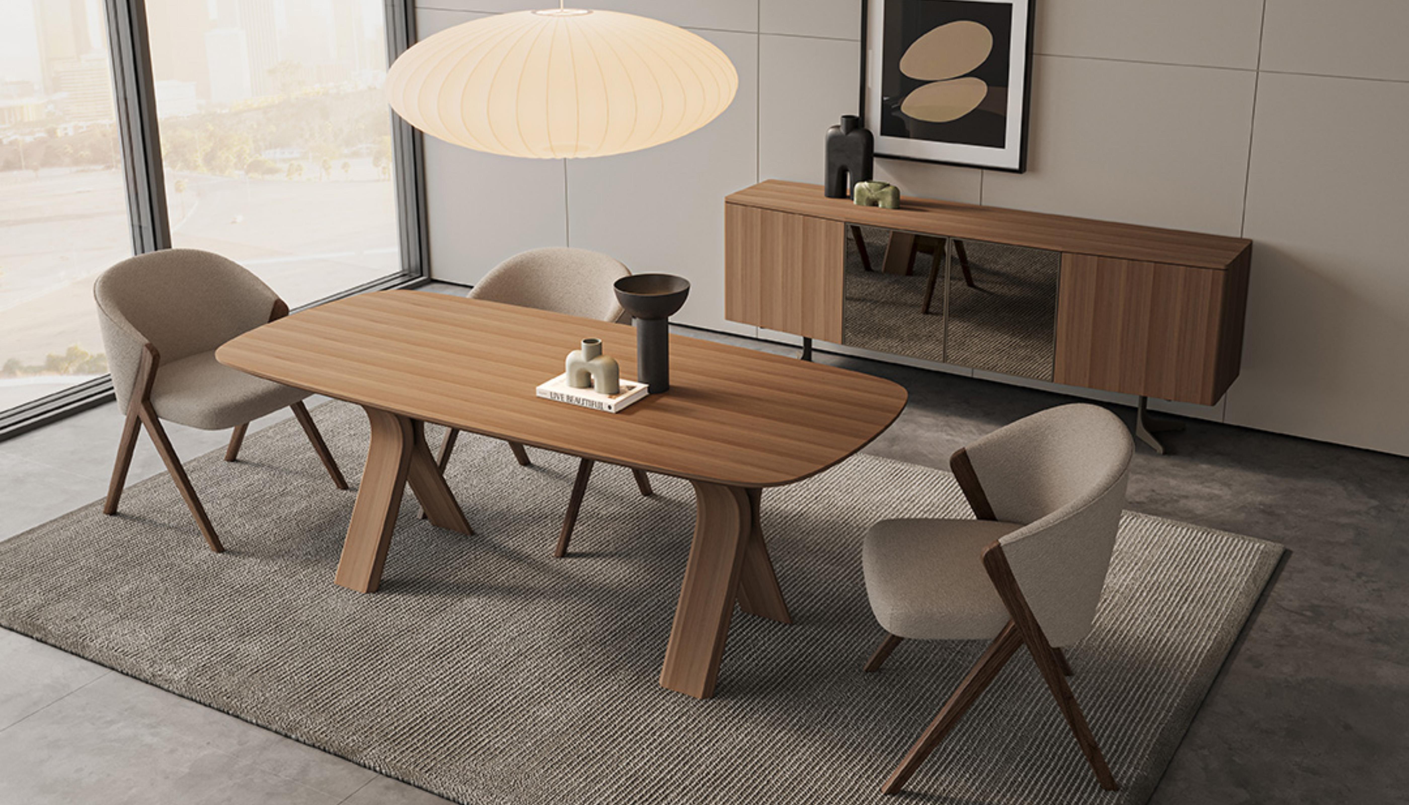 Стол обеденный MONZA. 208см, орех