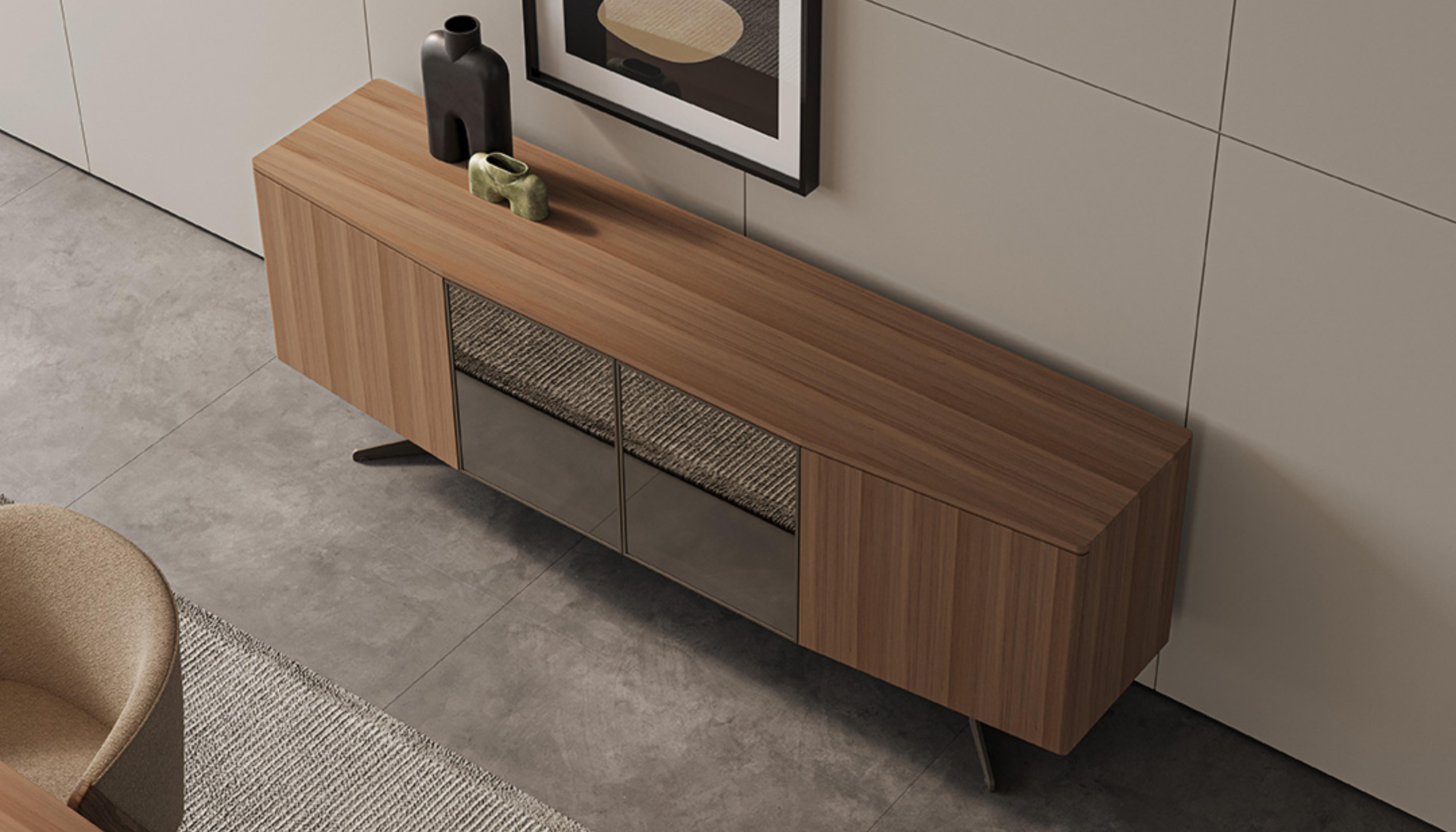 Буфет 4-дверный MONZA, с подсветкой