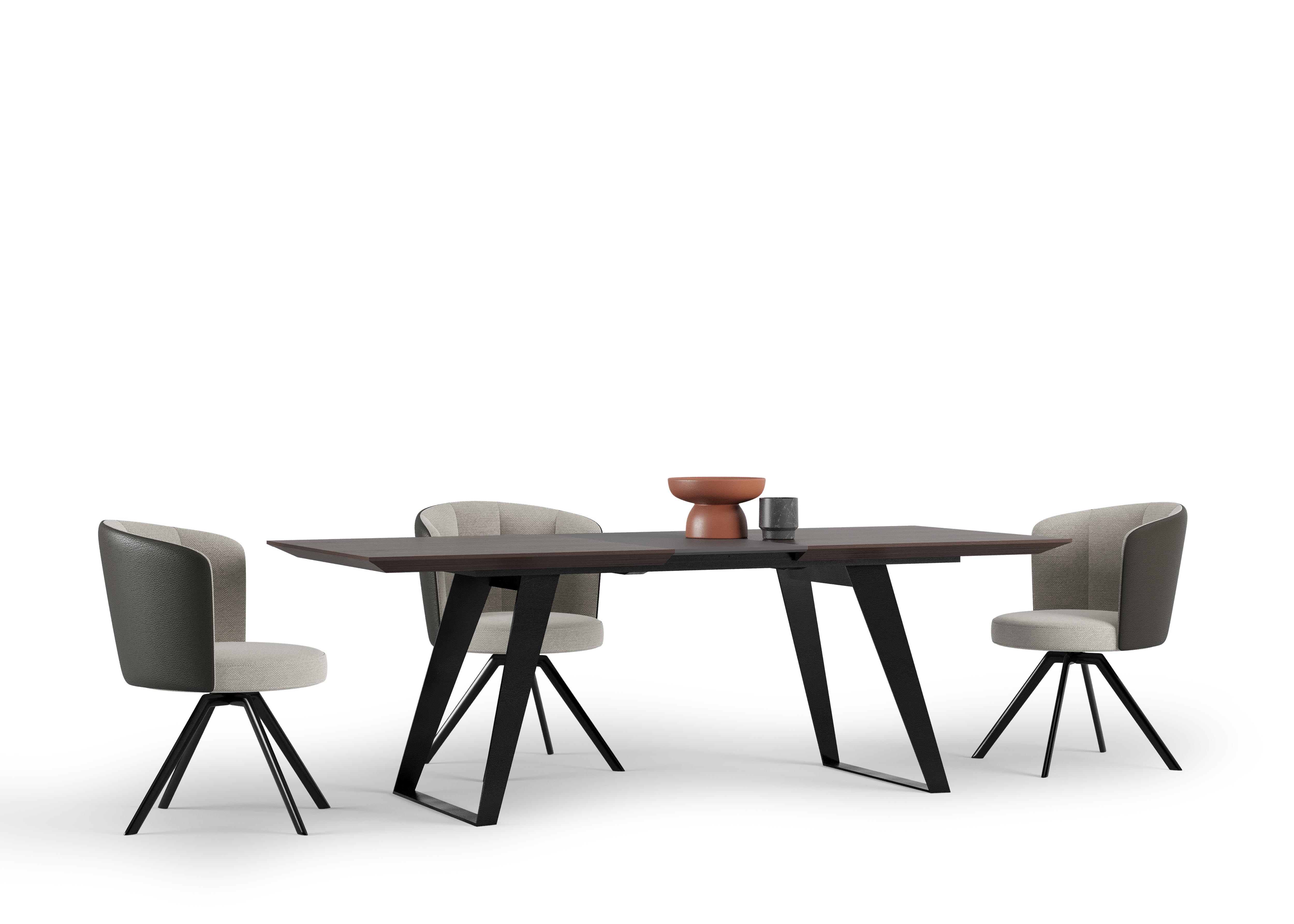 Стол обеденный LIPA, раскладной - 180/225 см, ноги металл