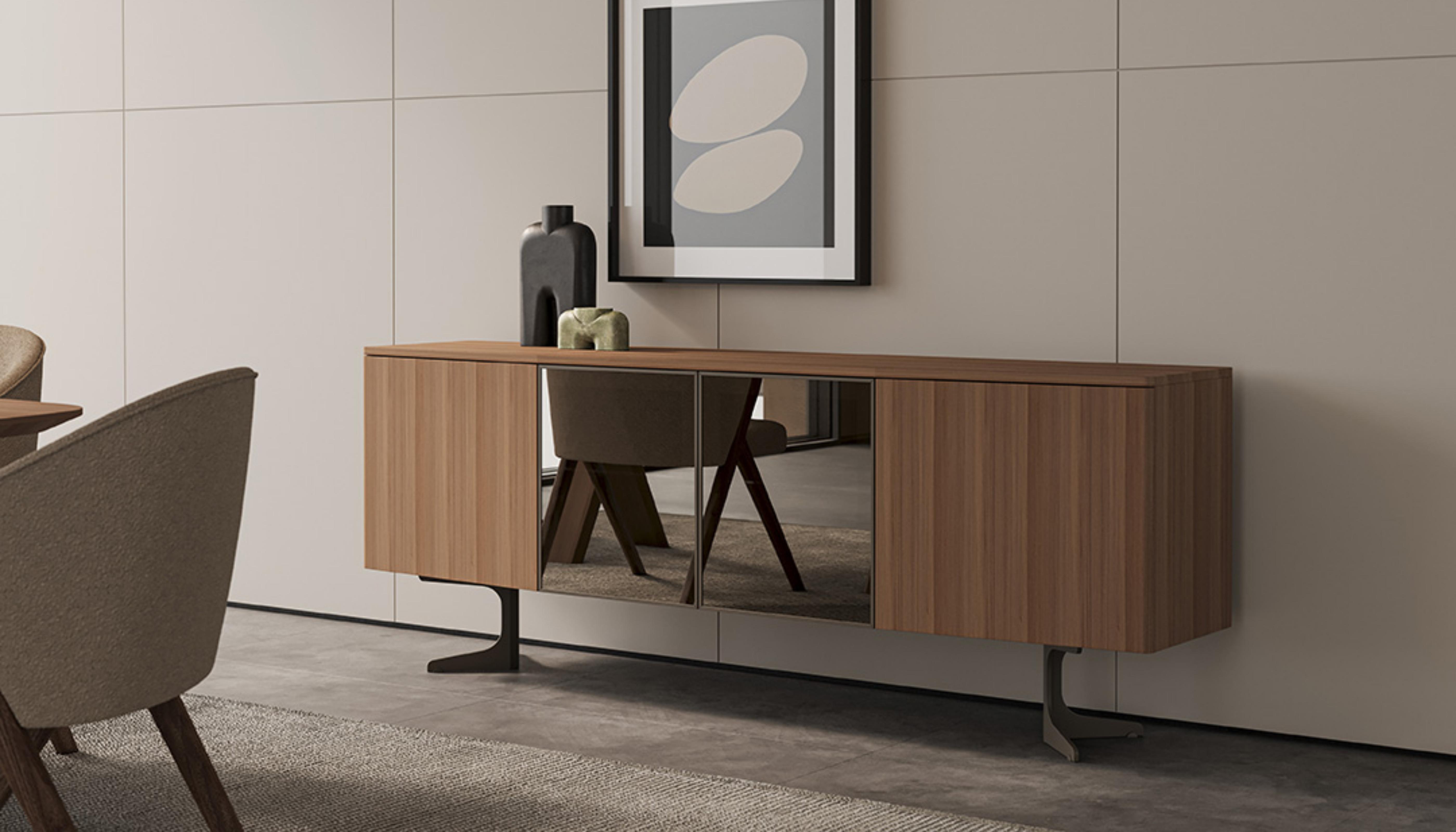 Буфет 4-дверный MONZA, с подсветкой