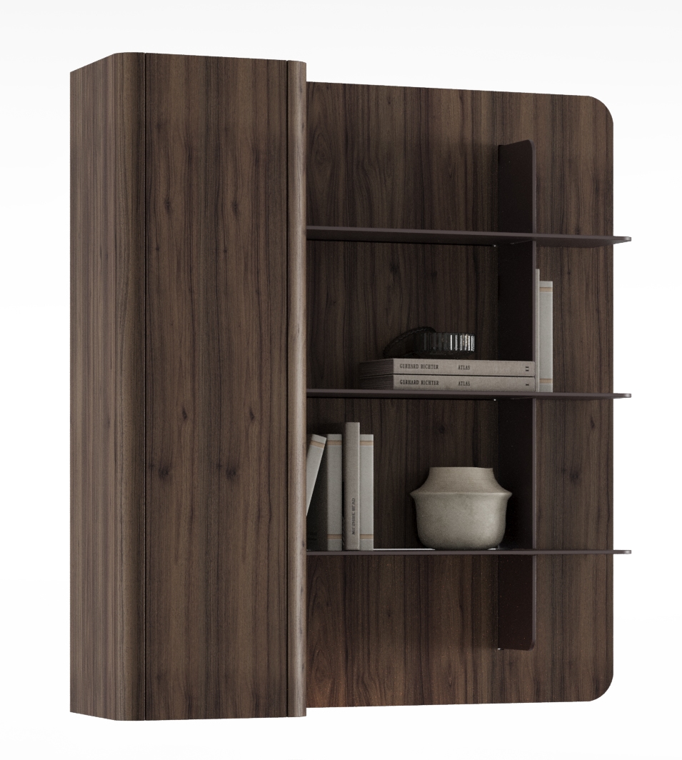 Настенный шкаф-витрина NESSA