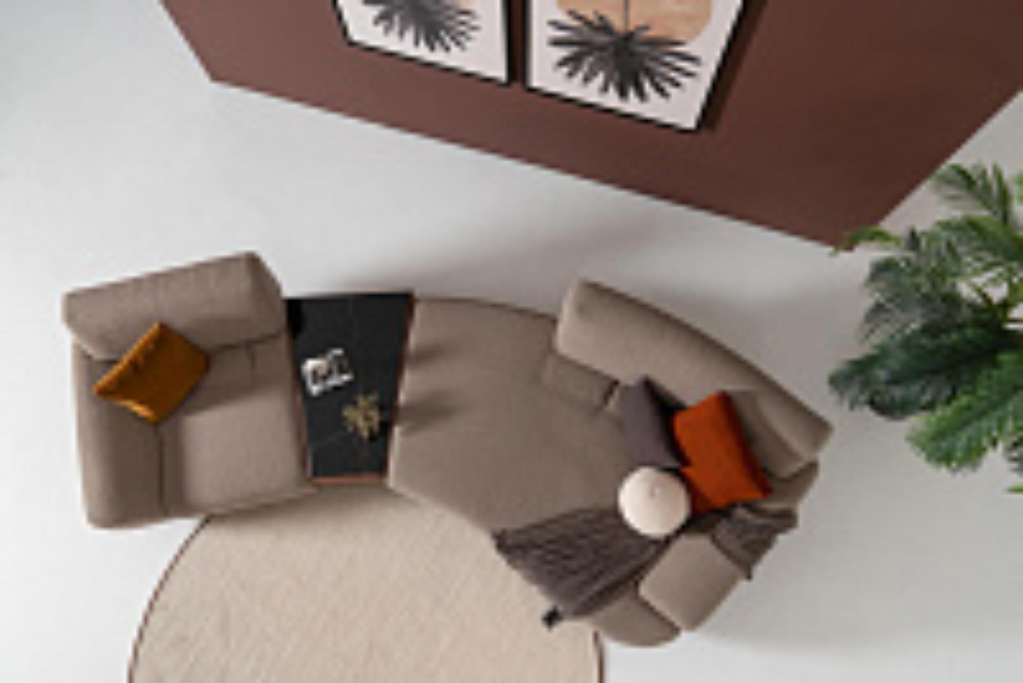 Диван радиусный SIENA ARC