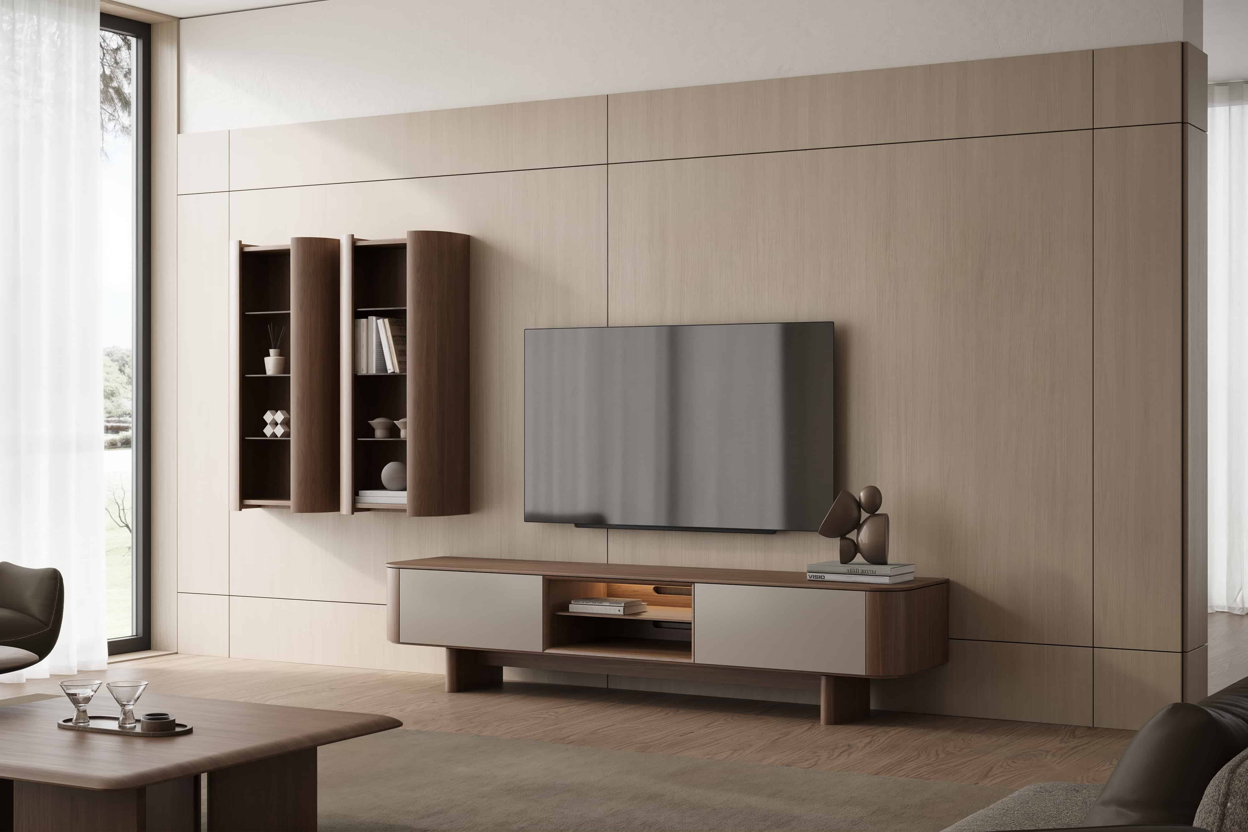 Настенная витрина DESTINA с полками