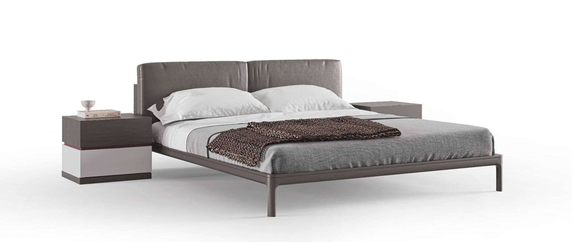 Кровать CAPRIA 180х200 (дерево/экокожа)