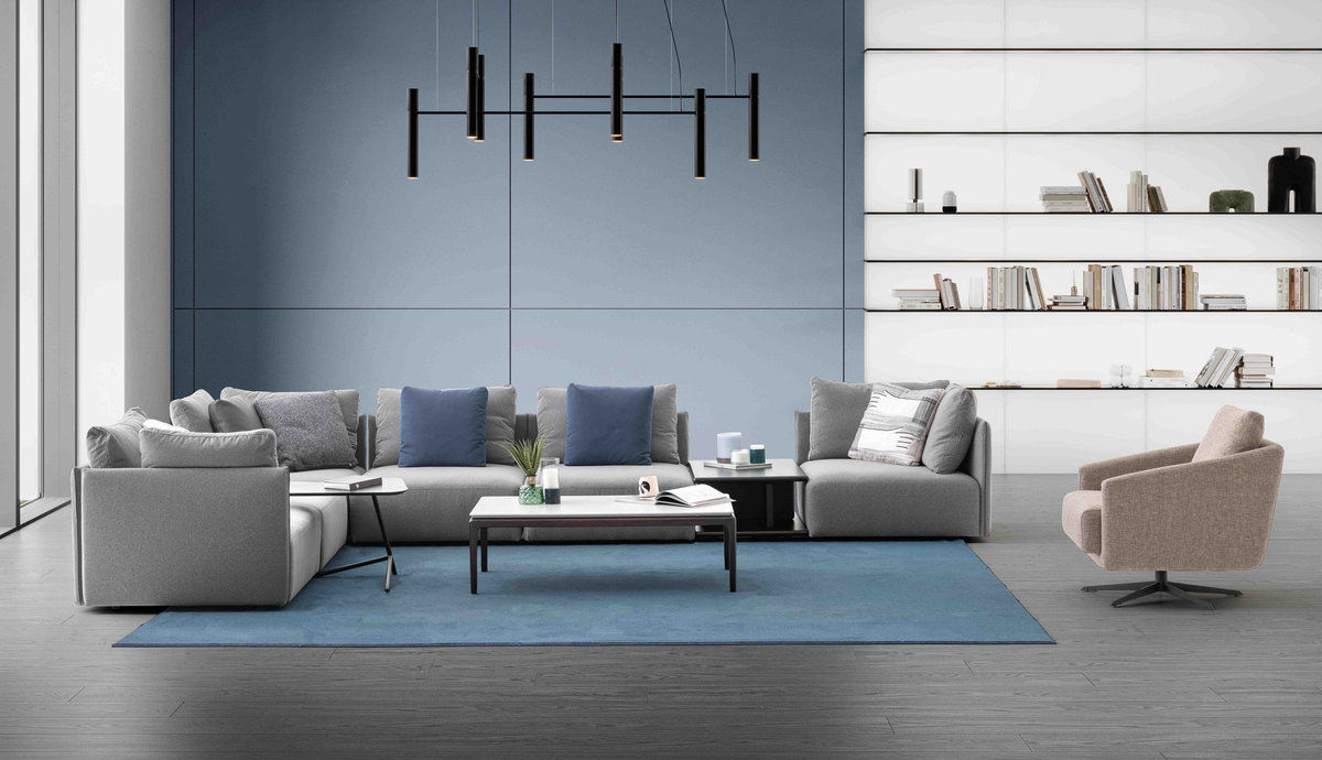 Диван угловой LIVING FLAT 288х254 см