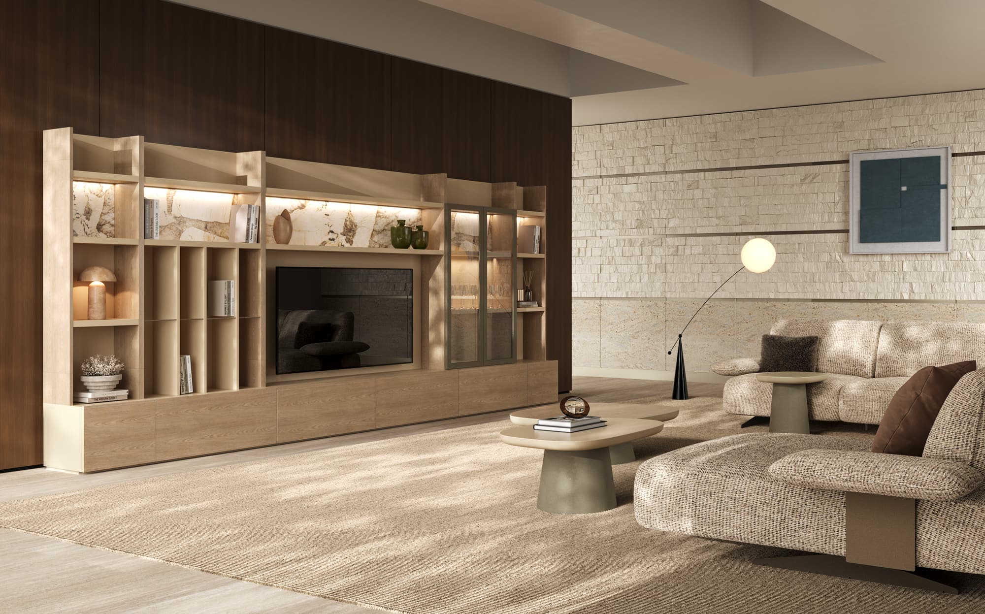 Стенка ENYA модульная, 450 см