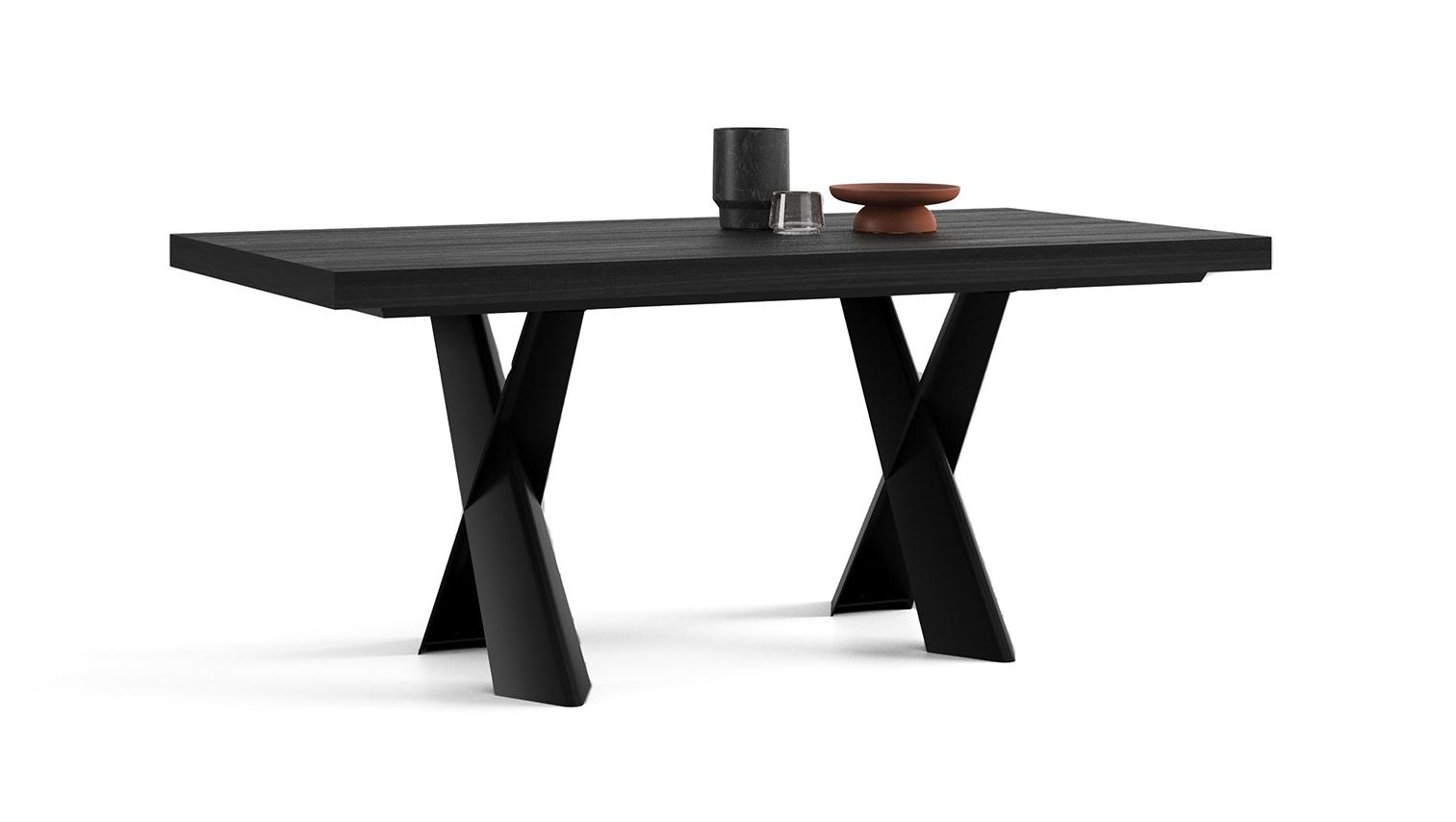 Стол обеденный COLLECT GREY 180/225 см, раскладной (ноги металл)