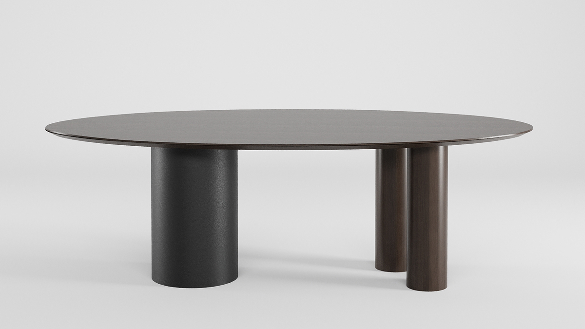 Стол овальный VALENCIA, 240 см, со шпонированной столешницей