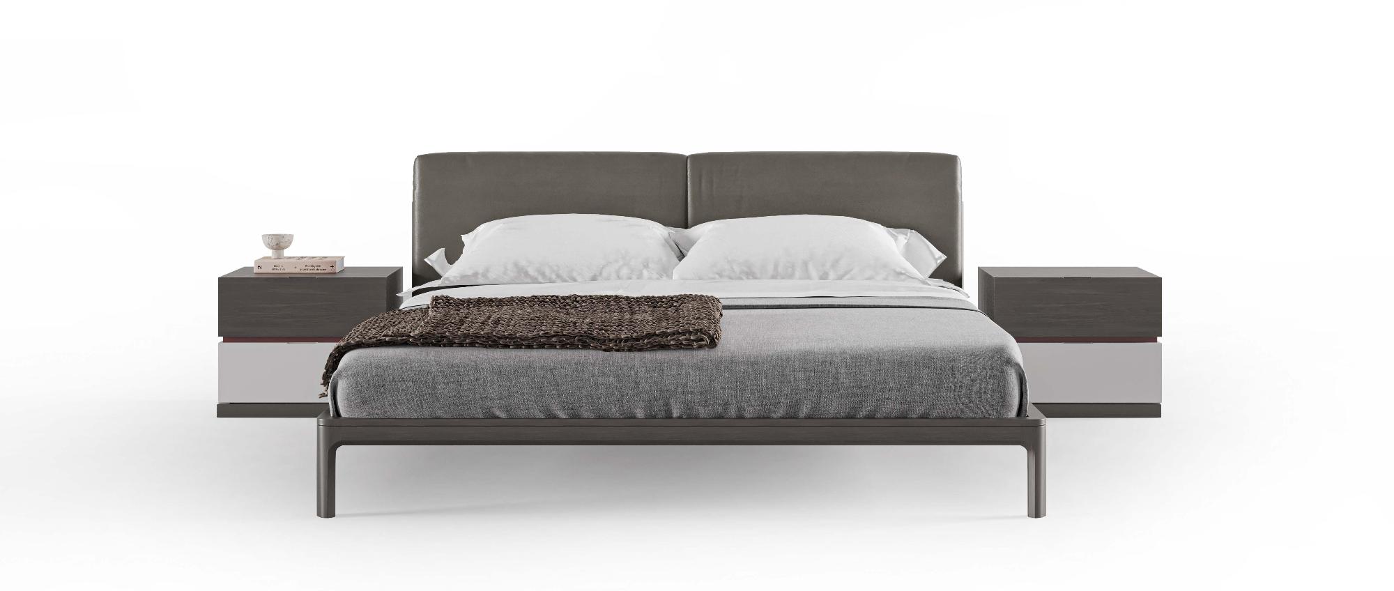 Кровать CAPRIA 180х200 (дерево/экокожа)