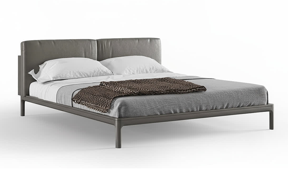 Кровать CAPRIA 180х200 (дерево/экокожа)