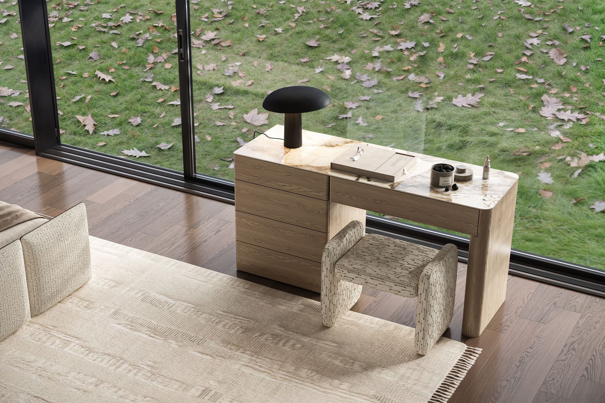 Стол туалетный ENYA с тумбой