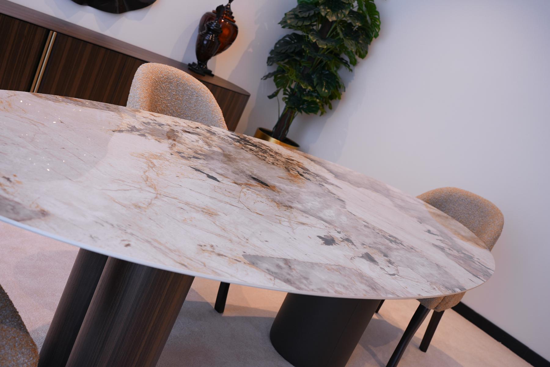 Стол овальный VALENCIA 240см, с керамической столешницей