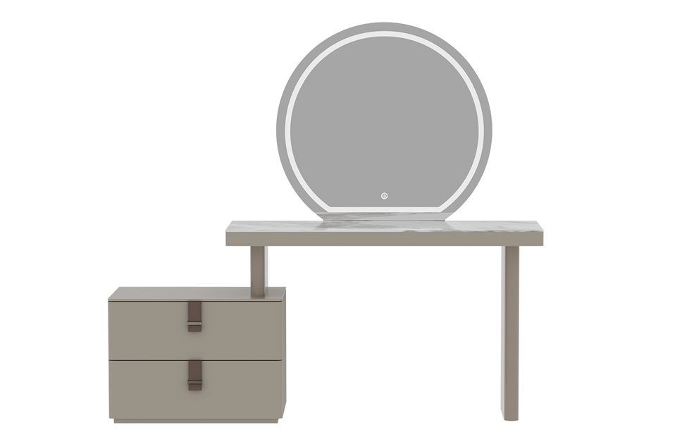 Стол туалетный LETRA 166см, с тумбой и зеркалом