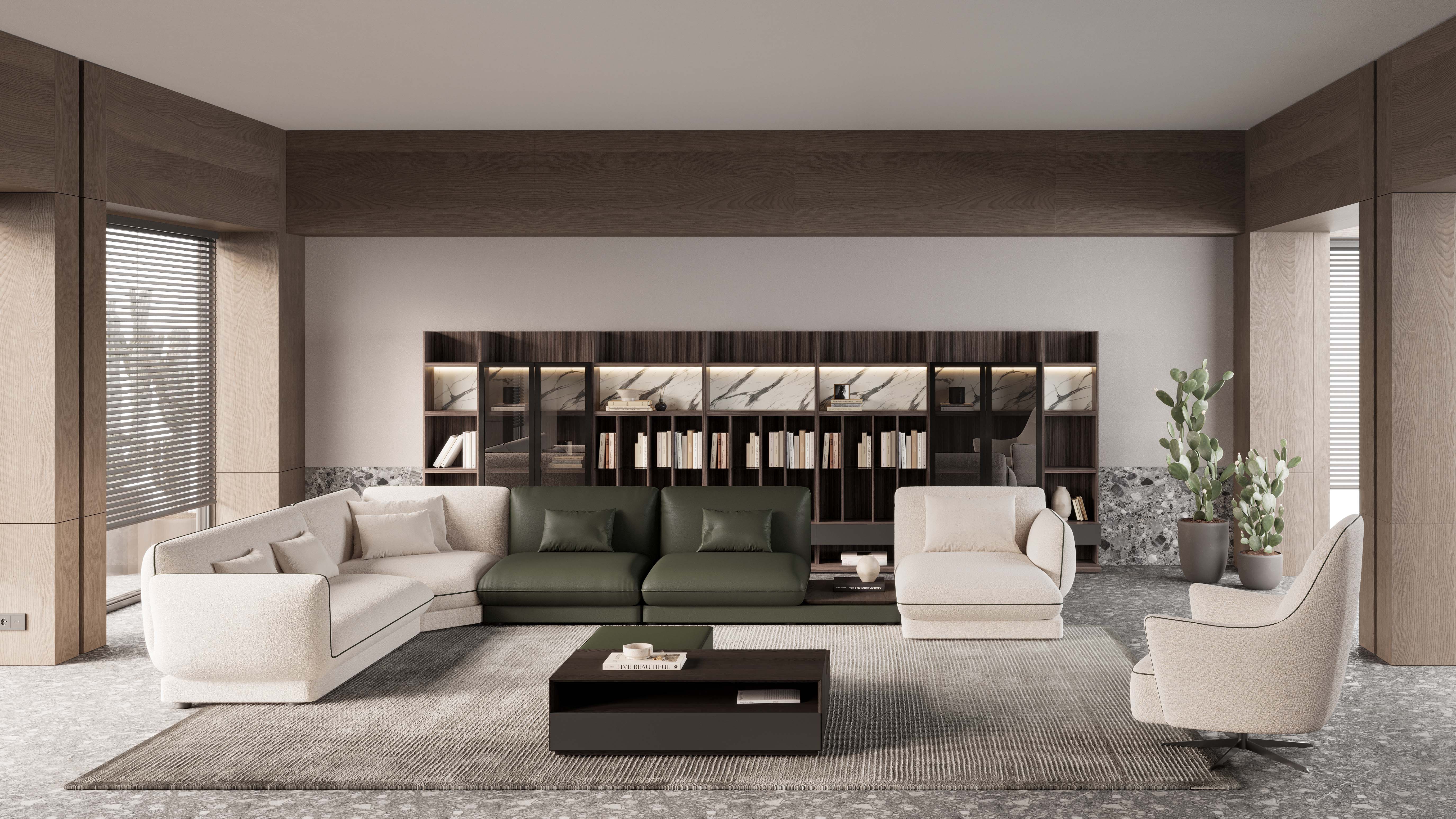 Диван угловой 305х520см LORETTA