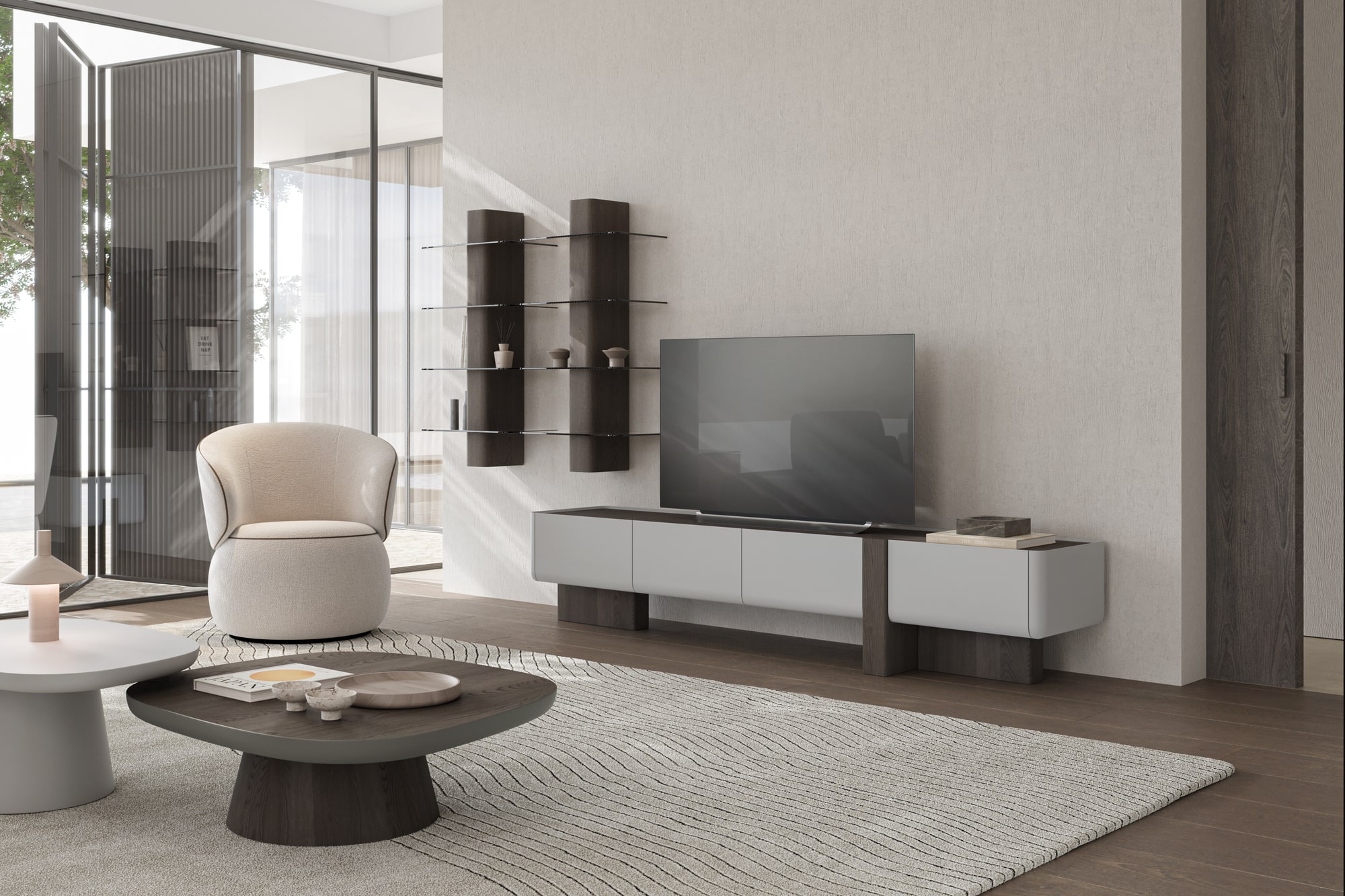 Настенный блок с полками HUGO (1 шт.)